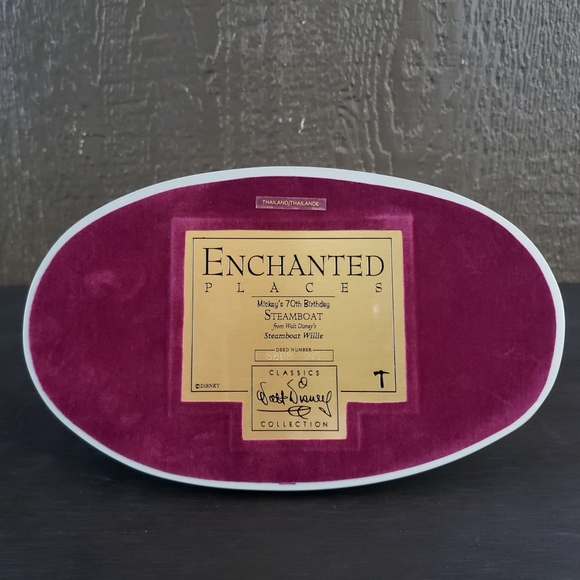 Disney WDCC Enchanted Places 1998 Steamboat Willie Mickey Mouse Figurine Set - Picture 7 of 8